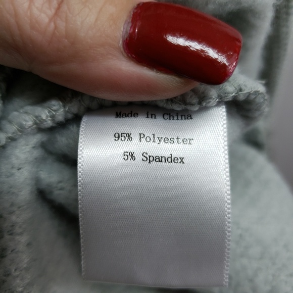 Allegra K V-Neck Waffle Knit Fleece Lined Top Sm - Picture 8 of 8